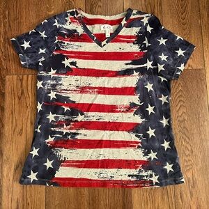 Patriotic American Flag T-Shirt - denim & company